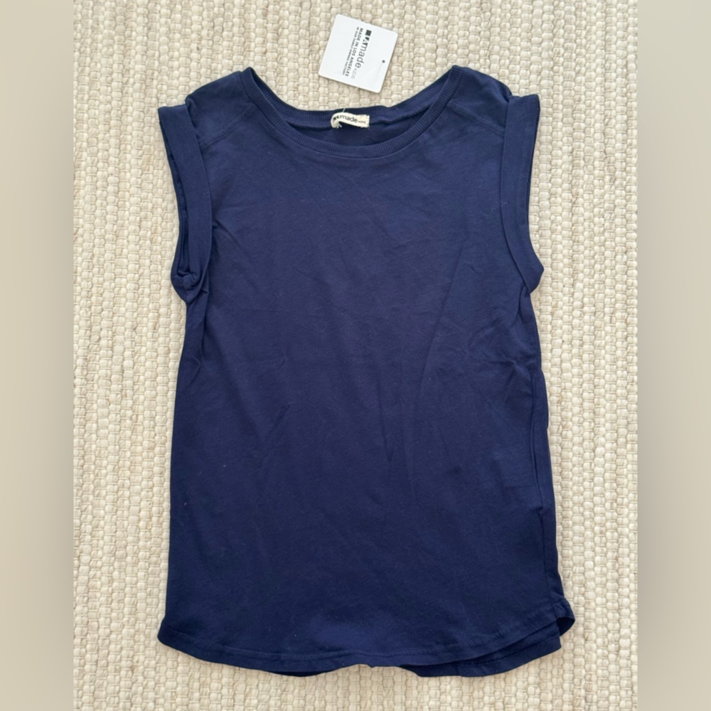 NWT LA MADE Kids Midnight Sleeveless Tee Shirt - Size 7/8 Years